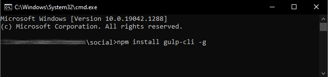 Gulp installation Step1